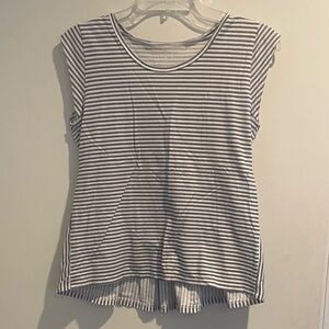 Striped Black and White Women's Top